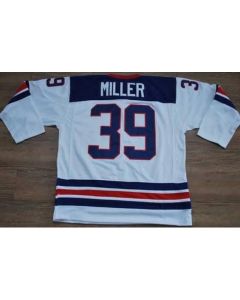 2010 Olympic Team USA #39 Ryan Miller Stitched White 1960 Throwback NHL Jersey