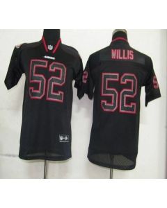 49ers #52 Patrick Willis Lights Out Black Stitched Youth NFL Jersey
