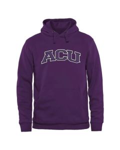 Abilene Christian University Wildcats Arch Name Pullover Hoodie Purple