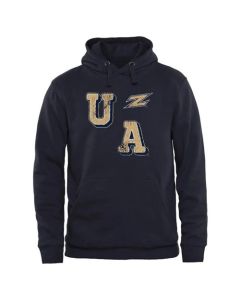 Akron Zips Acronym Pullover Hoodie Navy Blue