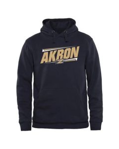 Akron Zips Double Bar Pullover Hoodie Navy