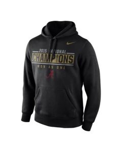 Alabama Crimson Tide College Football Playoff 2015 National Champions Locker Room Pullover Hoodie Black