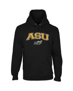 Alabama State Hornets Logo Arch Applique Pullover Hoodie Black