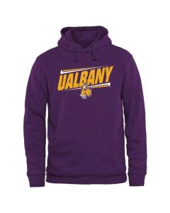 Albany Great Danes Double Bar Pullover Hoodie Purple