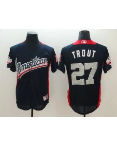 American League #27 Mike Trout Navy 2018 MLB All-Star Game Home Run Derby Jersey (Navy)