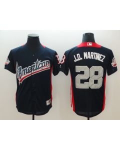 American League #28 J.D. Martinez Navy 2018 MLB All-Star Game Home Run Derby Jersey (Navy)