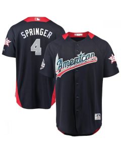 American League #4 George Springer Navy 2018 MLB All-Star Game Home Run Derby Jersey (Navy)
