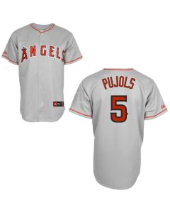 Angels #5 Albert Pujols Grey Stitched Youth MLB Jersey