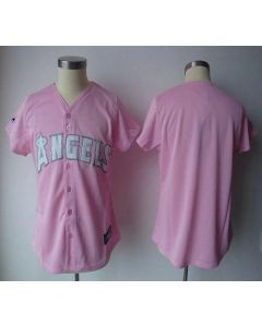 Angels Blank Pink Women's Fashion Stitched MLB Jersey