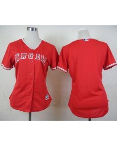 Angels Blank Red Alternate Women's Stitched MLB Jersey