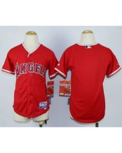 Angels Blank Red Cool Base Stitched Youth MLB Jersey