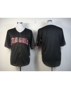 Angels of Anaheim Blank Black Fashion Stitched MLB Jersey