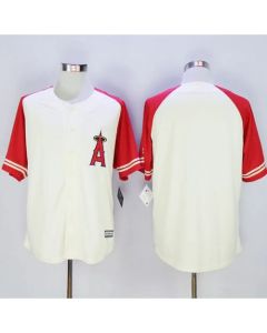 Angels of Anaheim Blank Cream/Red Exclusive New Cool Base Stitched MLB Jersey