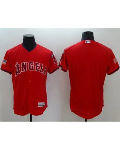 Angels of Anaheim Blank Red Fashion Stars & Stripes Flexbase Authentic Stitched MLB Jersey