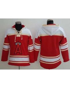 Angels of Anaheim Blank Red Sawyer Hooded Sweatshirt MLB Hoodie