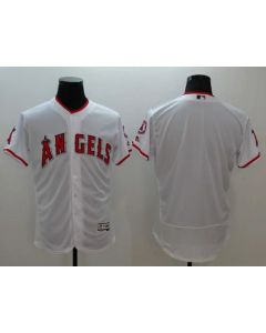 Angels of Anaheim Blank White Flexbase Authentic Collection Stitched MLB Jersey