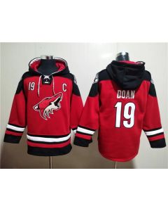 Arizona Coyotes #19 Shane Doan Red Ageless Must-Have Lace-Up Pullover Hoodie