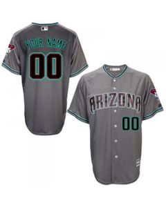 Arizona Diamondbacks Personalized Grey Stitched MLB Jersey