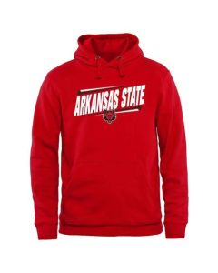 Arkansas State Red Wolves Double Bar Pullover Hoodie Red