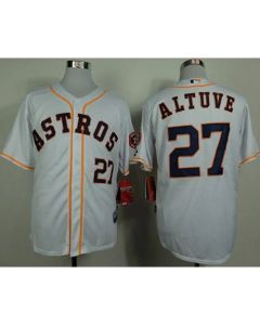 Astros #27 Jose Altuve White Cool Base Stitched MLB Jersey