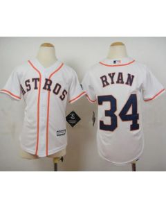 Astros #34 Nolan Ryan White Cool Base Stitched Youth MLB Jersey