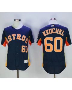 Astros #60 Dallas Keuchel Navy Blue Flexbase Authentic Collection Stitched MLB Jersey