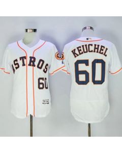 Astros #60 Dallas Keuchel White Flexbase Authentic Collection Stitched MLB Jersey