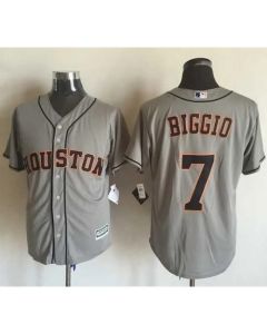 Astros #7 Craig Biggio Grey New Cool Base Stitched MLB Jersey
