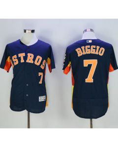 Astros #7 Craig Biggio Navy Blue Flexbase Authentic Collection Stitched MLB Jersey