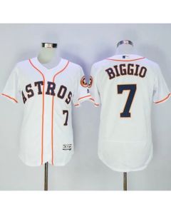 Astros #7 Craig Biggio White Flexbase Authentic Collection Stitched MLB Jersey