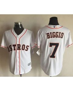 Astros #7 Craig Biggio White New Cool Base Stitched MLB Jersey