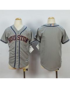 Astros Blank Grey Cool Base Stitched Youth MLB Jersey