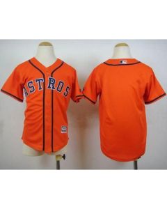 Astros Blank Orange Cool Base Stitched Youth MLB Jersey
