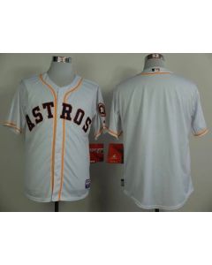 Astros Blank White Cool Base Stitched MLB Jersey