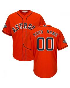 Astros Personalized Orange MLB Stitched Jersey
