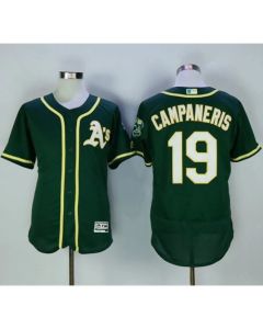 Athletics #19 Bert Campaneris Green Flexbase Authentic Collection Stitched MLB Jersey