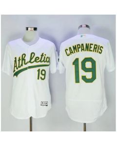 Athletics #19 Bert Campaneris White Flexbase Authentic Collection Stitched MLB Jersey