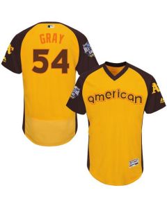 Athletics #54 Sonny Gray Gold Flexbase Authentic Collection 2016 All-Star American League Stitched MLB Jersey