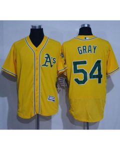 Athletics #54 Sonny Gray Gold Flexbase Authentic Collection Stitched MLB Jersey