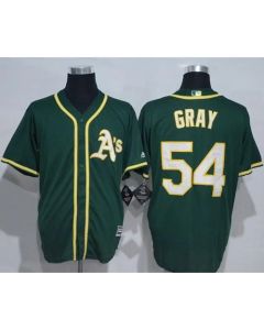 Athletics #54 Sonny Gray Green New Cool Base Stitched MLB Jersey