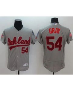 Athletics #54 Sonny Gray Grey Fashion Stars & Stripes Flexbase Authentic Stitched MLB Jersey
