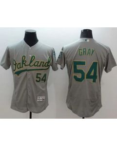 Athletics #54 Sonny Gray Grey Flexbase Authentic Collection Stitched MLB Jersey