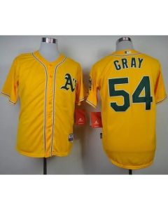 Athletics #54 Sonny Gray Yellow Cool Base Stitched MLB Jersey