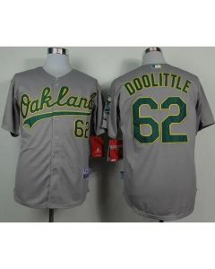 Athletics #62 Sean Doolittle Grey Cool Base Stitched MLB Jersey