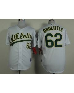 Athletics #62 Sean Doolittle White Cool Base Stitched MLB Jersey