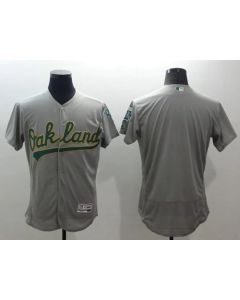 Athletics Blank Grey Flexbase Authentic Collection Stitched MLB Jersey