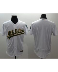 Athletics Blank White Flexbase Authentic Collection Stitched MLB Jersey