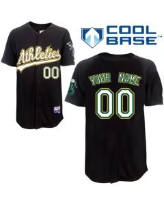 Athletics Personalized Authentic Black Cool Base MLB Jersey