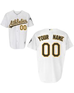 Athletics Personalized Authentic White MLB Jersey