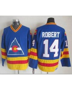Avalanche #14 Rene Robert Blue CCM Throwback Stitched NHL Jersey